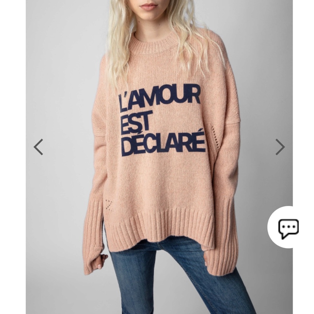 Zadig & Voltaire Malta Sweater - Blush XS